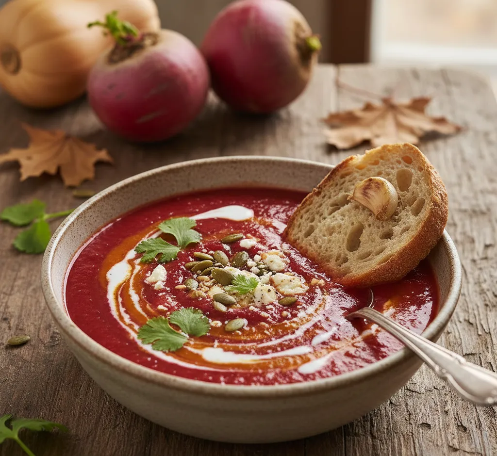 Bieten toevoegen aan pompoensoep: zo krijg je meer smaak, kleur en voedingswaarde in één kom