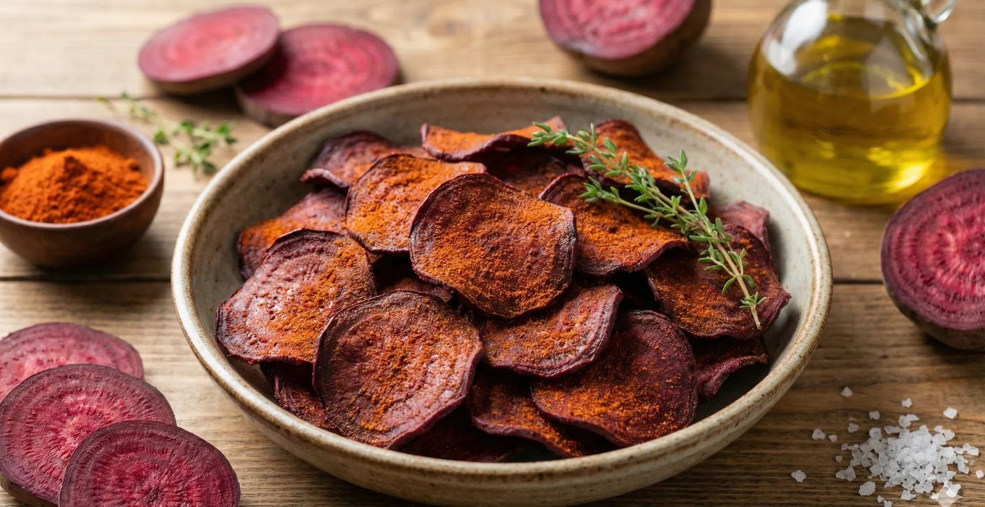Bietenchips met paprikapoeder: de gezonde, knapperige snack die je zelf maakt