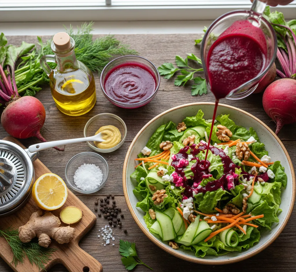 Bietensap als verrassende basis voor saladedressings