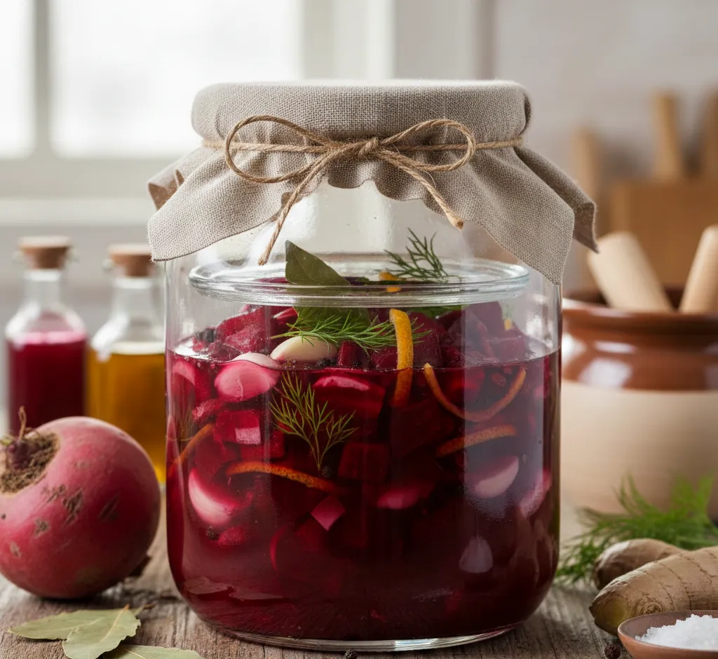 Bietensap fermenteren met kruiden: zo maak je een probiotische smaakbom