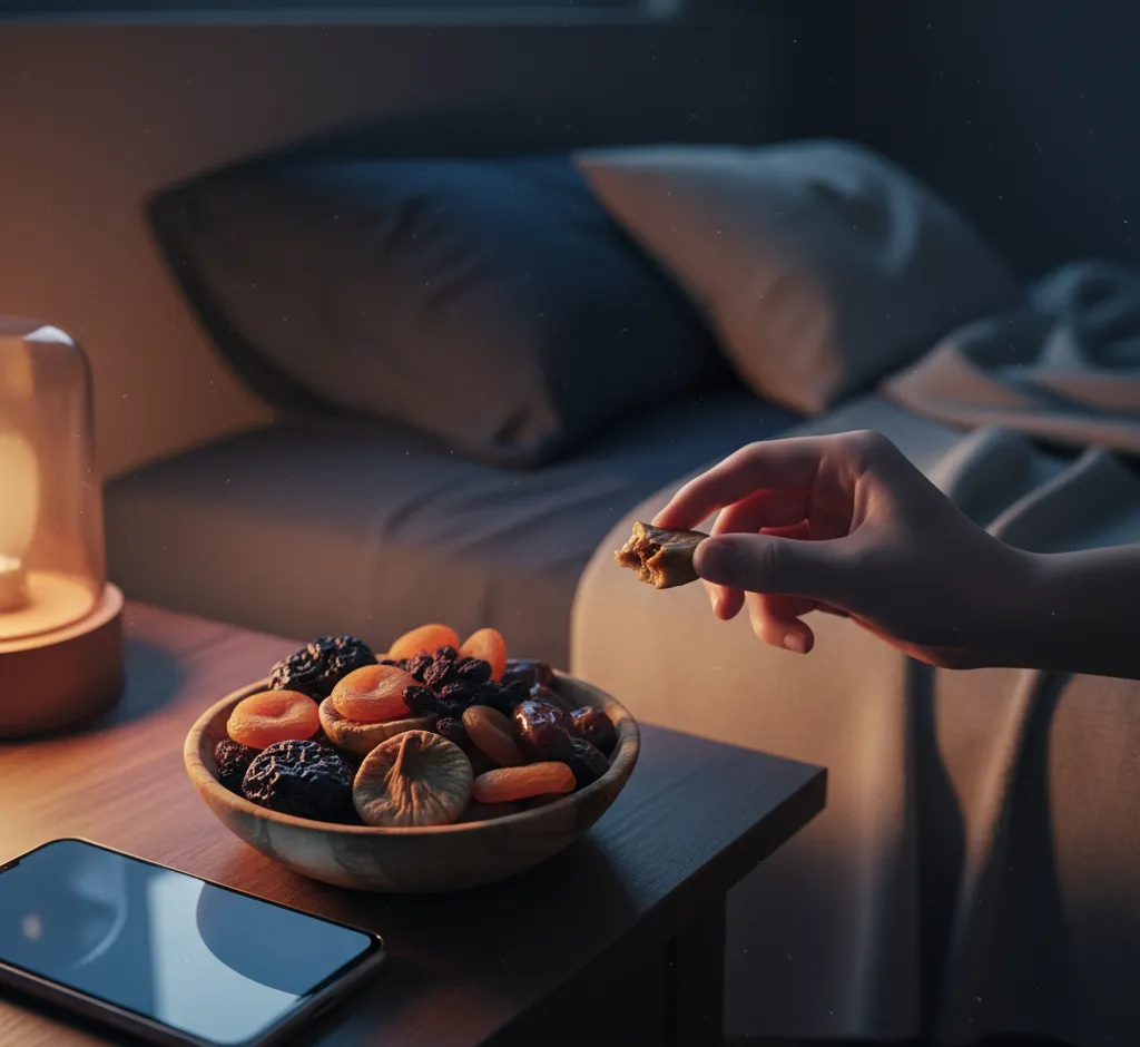 De Avondvalkuil: Waarom Gedroogd Fruit Vóór het Slapen Gaan Geen Goed Idee is