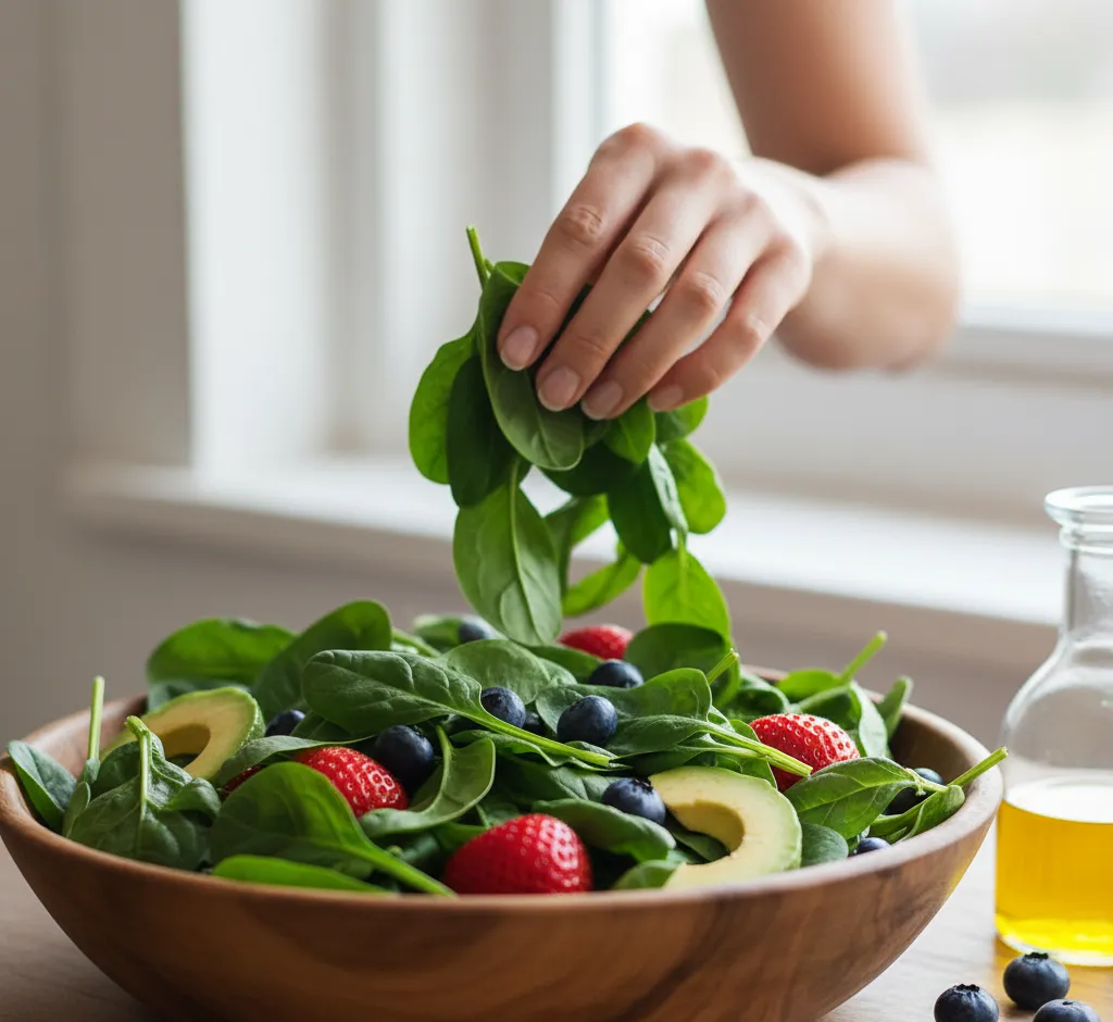 De Groene Kracht: Hoe Spinazie Cellulitis Natuurlijk Kan Verminderen