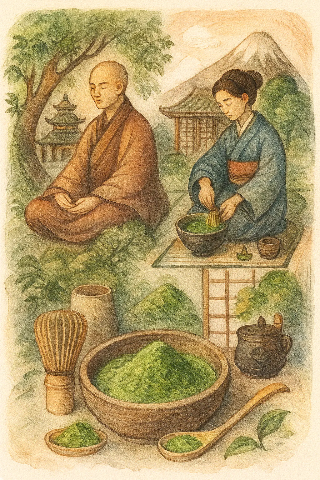 De oorsprong van matcha thee: van Zen tot wereldfenomeen