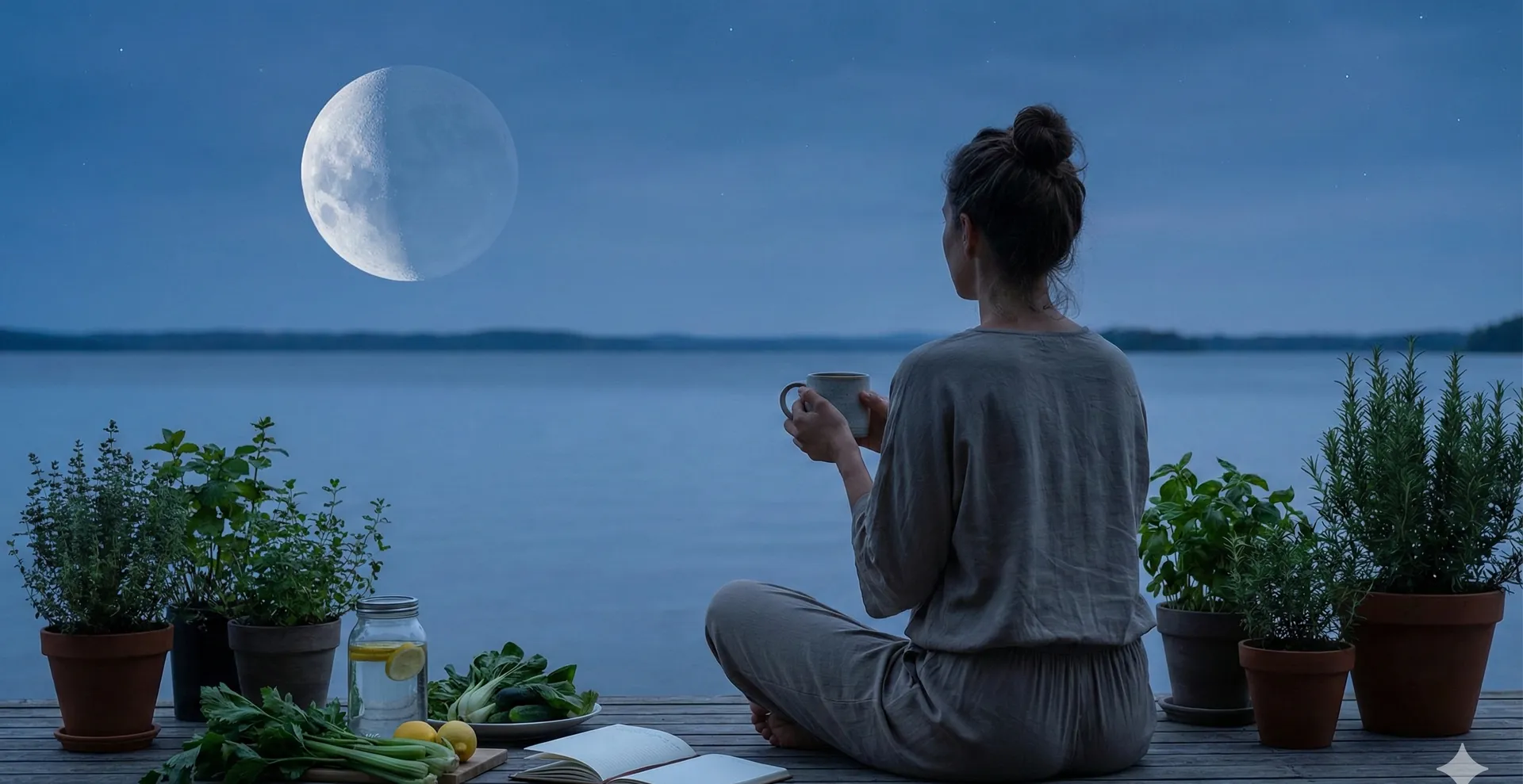 Hoe de afnemende maan je lichaam helpt ontgiften