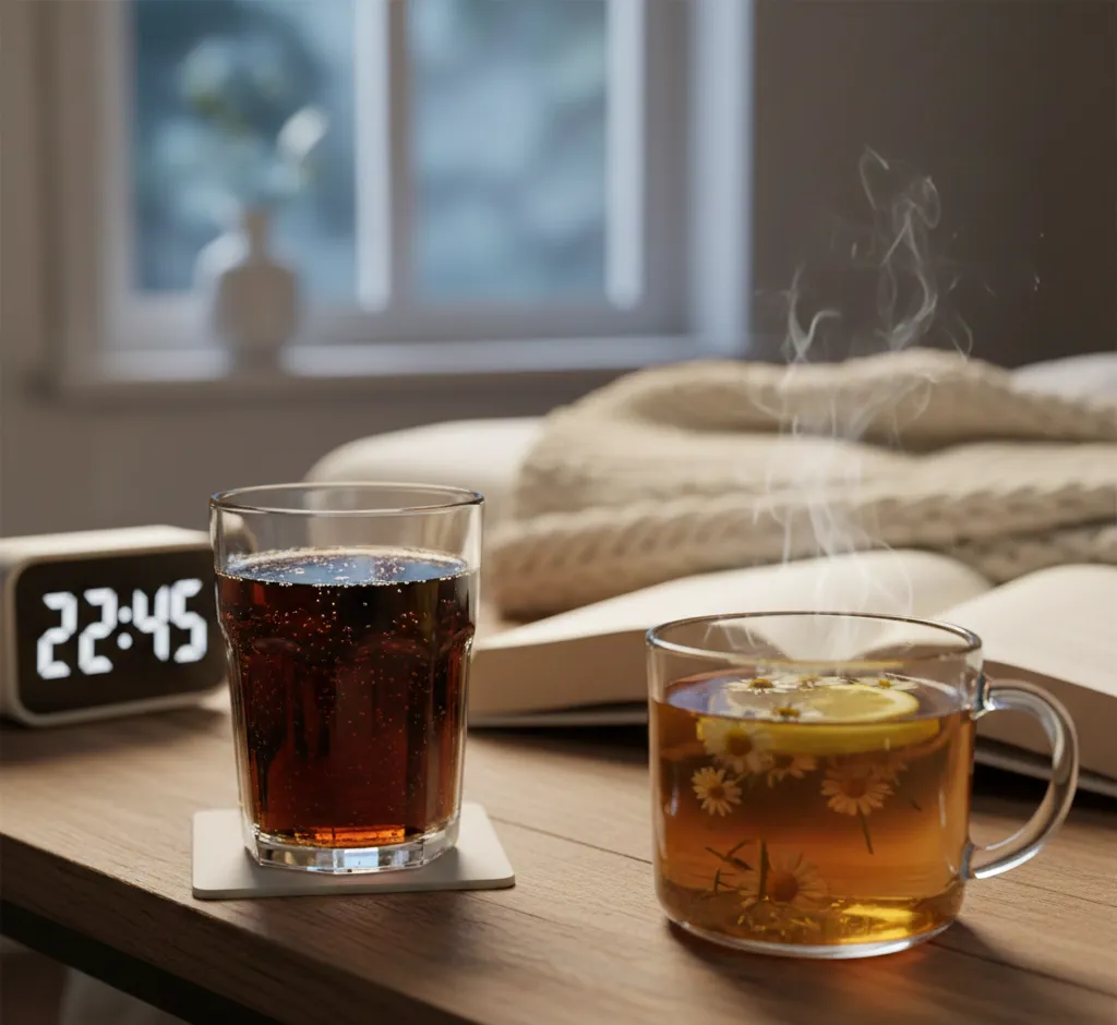 Waarom je beter geen cola drinkt voor het slapengaan