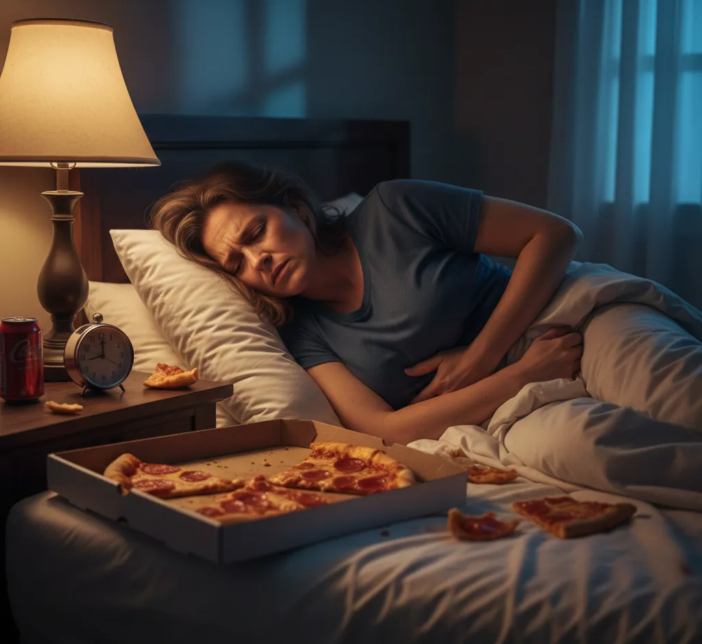 Waarom je beter geen pizza eet laat op de avond